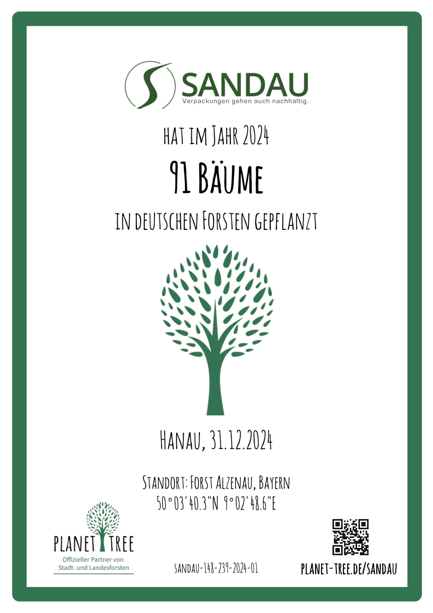 Baumpflanzen mit SANDAU - SANDAU