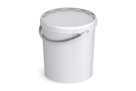 Umweltfreundlicher 15,90L Kunststoffeimer aus recycelbarem Polypropylen mit Tragebügel, Originalitätsverschluss, stapelbar, 100% recycelbar - SANDAU