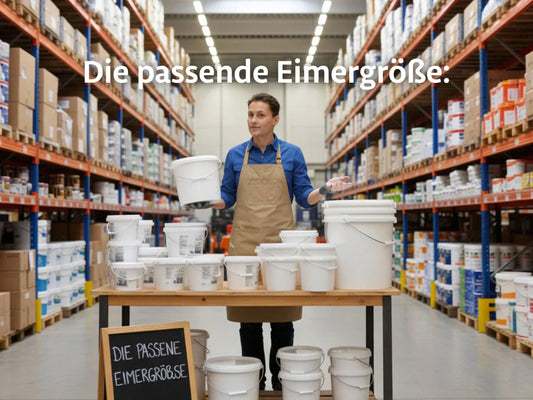 Die passende Eimergröße