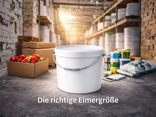 Welche Eimergröße brauche ich? Der B2B-Größen-Guide von SANDAU