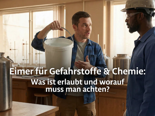Eimer für Gefahrenstoffe & Chemie: Was ist erlaubt – und worauf muss man achten?