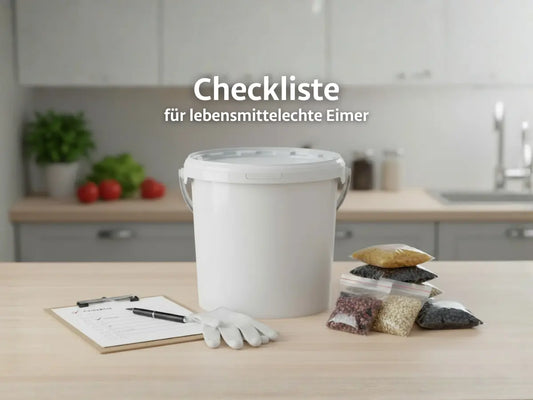 Checkliste für lebensmittelechte Eimer – worauf Sie achten sollten