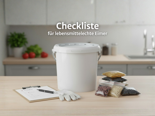 Checkliste für lebensmittelechte Eimer – worauf Sie achten sollten