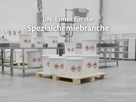 UN-zertifizierte Eimer für Spezialchemie | Gefahrgut sicher verpacken – SANDAU
