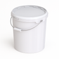 15,9L Eimer rund mit Metallbügel und Griffrolle, passender Deckel