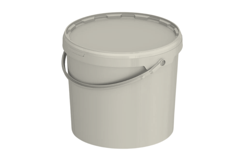 Umweltfreundlicher 13,20L Rezyklat-Kunststoffeimer – Hergestellt aus 75 % recyceltem Material, stabil und langlebig, zukunftsorientiert nach EU-Green-Deal, mit sicherem Tragebügel und stapelbar für platzsparende Lagerung - SANDAU