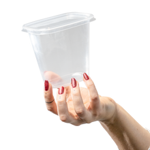 Feinkostschale rechteckig 500ml glatt - SANDAU, passender Deckel
