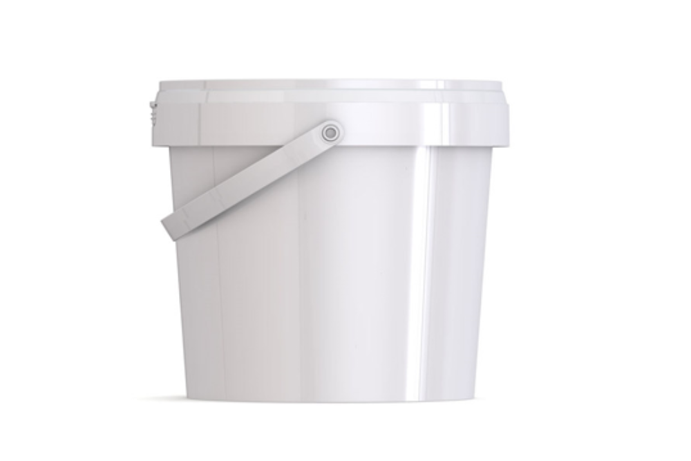 Umweltfreundliche, 1,2L Dose aus recycelbarem Polypropylen, mit Originalitätsverschluss, stapelbar, 100% recycelbar - SANDAU