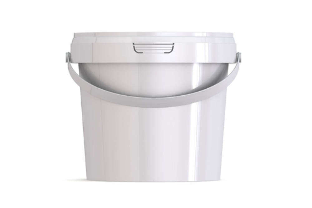 Umweltfreundliche, 1,2L Dose aus recycelbarem Polypropylen, mit Originalitätsverschluss, stapelbar, 100% recycelbar - SANDAU