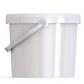 Umweltfreundlicher 6,20L Rezyklat-Kunststoffeimer – Hergestellt aus 100 % recyceltem Material, rüttlertauglich, stabiler Metallbügel, stapelbar und ideal für große Gebinde und Mischprozesse SANDAU