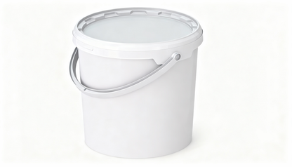 Umweltfreundlicher 10,80L Kunststoffeimer aus recycelbarem Polypropylen mit Tragebügel, Originalitätsverschluss, stapelbar, 100% recycelbar – SANDAU
