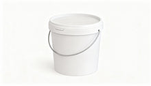 Umweltfreundlicher 10,80L Kunststoffeimer aus recycelbarem Polypropylen mit Metallbügel, Originalitätsverschluss, stapelbar, -SANDAU
