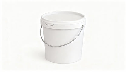 Umweltfreundlicher 10,80L Kunststoffeimer aus recycelbarem Polypropylen mit Metallbügel, Originalitätsverschluss, stapelbar, -SANDAU