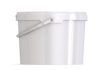 Umweltfreundlicher, 11,30L Kunststoffeimer aus recycelbarem Polypropylen mit Tragebügel, Originalitätsverschluss, stapelbar, 100% recycelbar - SANDAU
