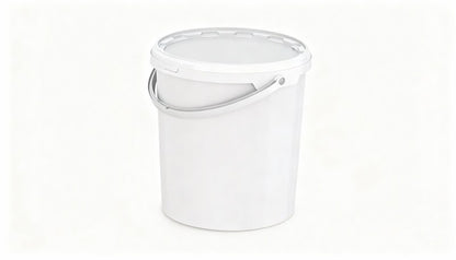 Umweltfreundlicher 11.60L Kunststoffeimer rund aus recycelbarem Polypropylen mit Tragebügel, Originalitätsverschluss, stapelbar, 100% recycelbar – SANDAU