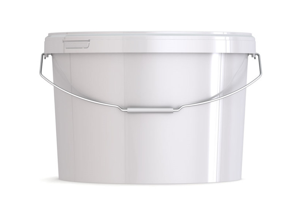 SANDAU_Kunststoffeimer_18.14_Liter_Lebensmittelecht_Originalitaetsverschluss_recycelbar_oval_Metallbügel + Griffrolle