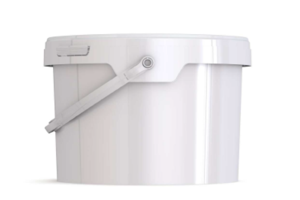 Umweltfreundlicher 18,30L Kunststoffeimer aus recycelbarem Polypropylen mit Tragebügel, Originalitätsverschluss, stapelbar, 100% recycelbar, - SANDAU