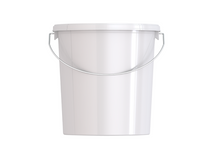 Umweltfreundlicher 10,30L ERZ-Eimer aus recycelbarem Polypropylen mit Metallbügel, stapelbar, Nachhaltigkeit, UN-Zulassung - SANDAU