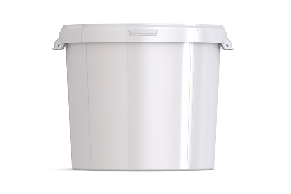 Umweltfreundlicher 27,5L Kunststoffeimer aus recycelbarem Polypropylen mit Tragebügel, Originalitätsverschluss, stapelbar, 100% recycelbar - SANDAU