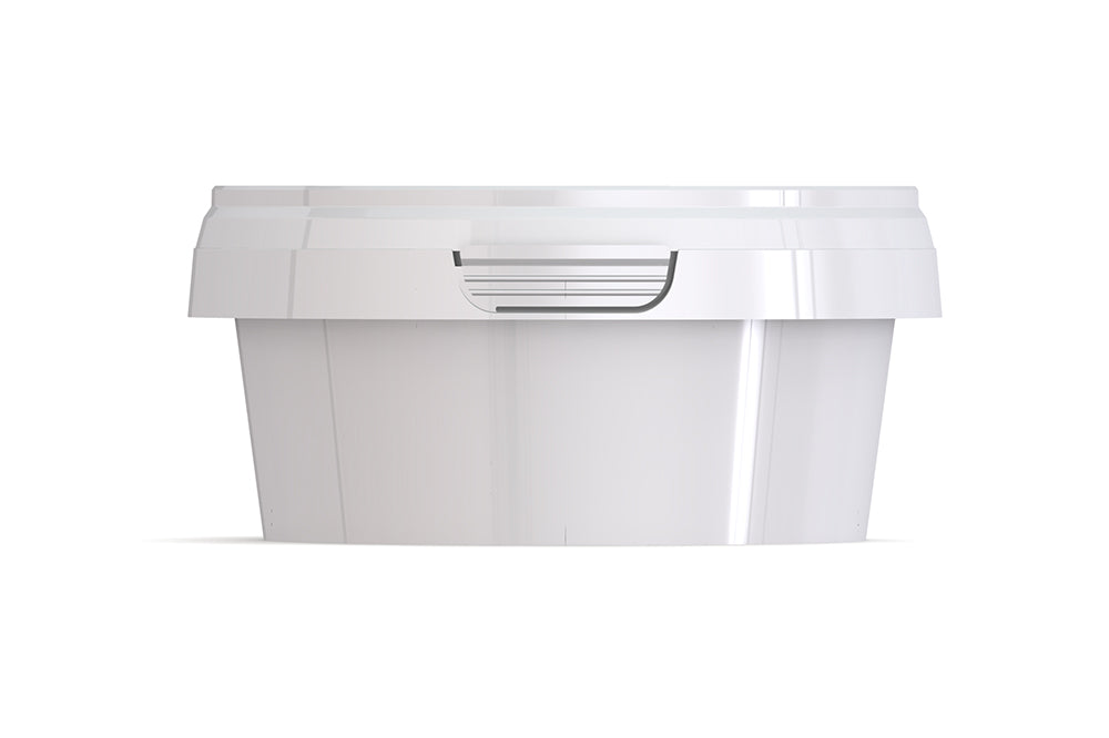 Umweltfreundliche, 190ml Dose aus recycelbarem Polypropylen, mit Originalitätsverschluss, stapelbar, 100% recycelbar - SANDAU