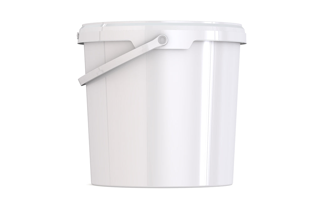 Umweltfreundlicher 10,40L Kunststoffeimer aus recycelbarem Polypropylen mit Tragebügel, Originalitätsverschluss, stapelbar, 100% recycelbar - SANDAU