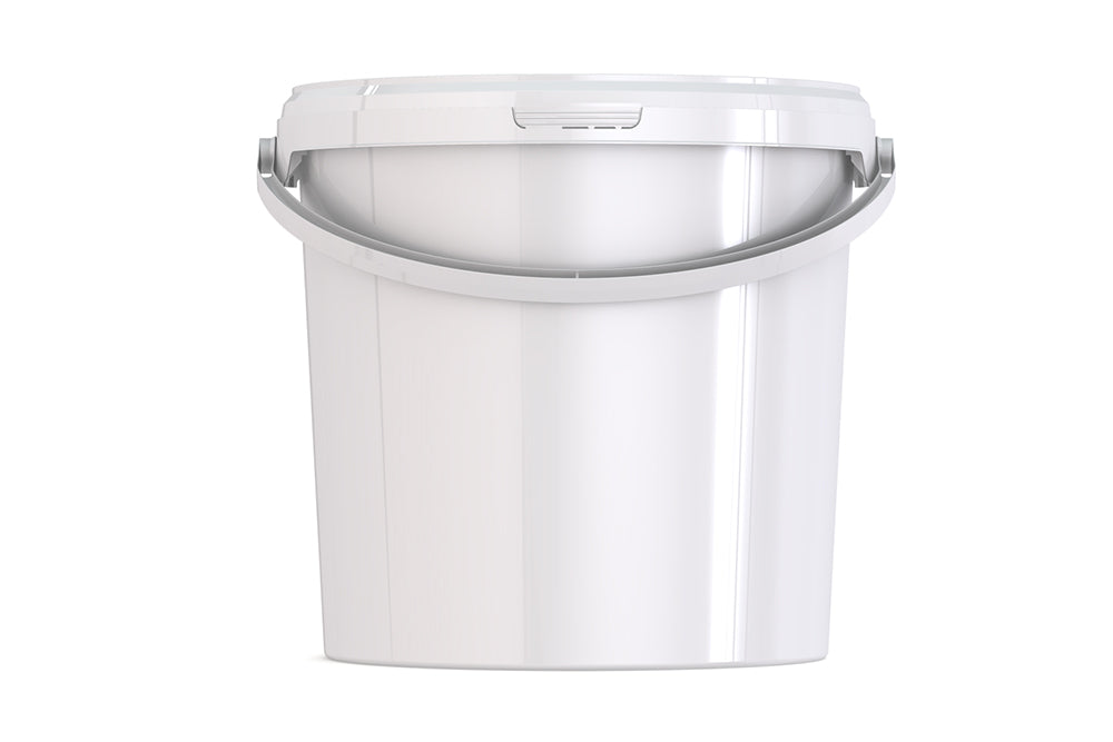 Umweltfreundlicher 10,40L Kunststoffeimer aus recycelbarem Polypropylen mit Tragebügel, Originalitätsverschluss, stapelbar, 100% recycelbar - SANDAU