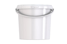Umweltfreundlicher 10,40L Kunststoffeimer aus recycelbarem Polypropylen mit Tragebügel, Originalitätsverschluss, stapelbar, 100% recycelbar - SANDAU