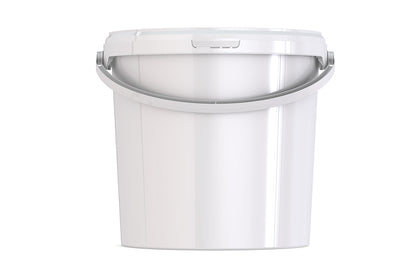 Umweltfreundlicher 10,40L Kunststoffeimer aus recycelbarem Polypropylen mit Tragebügel, Originalitätsverschluss, stapelbar, 100% recycelbar - SANDAU