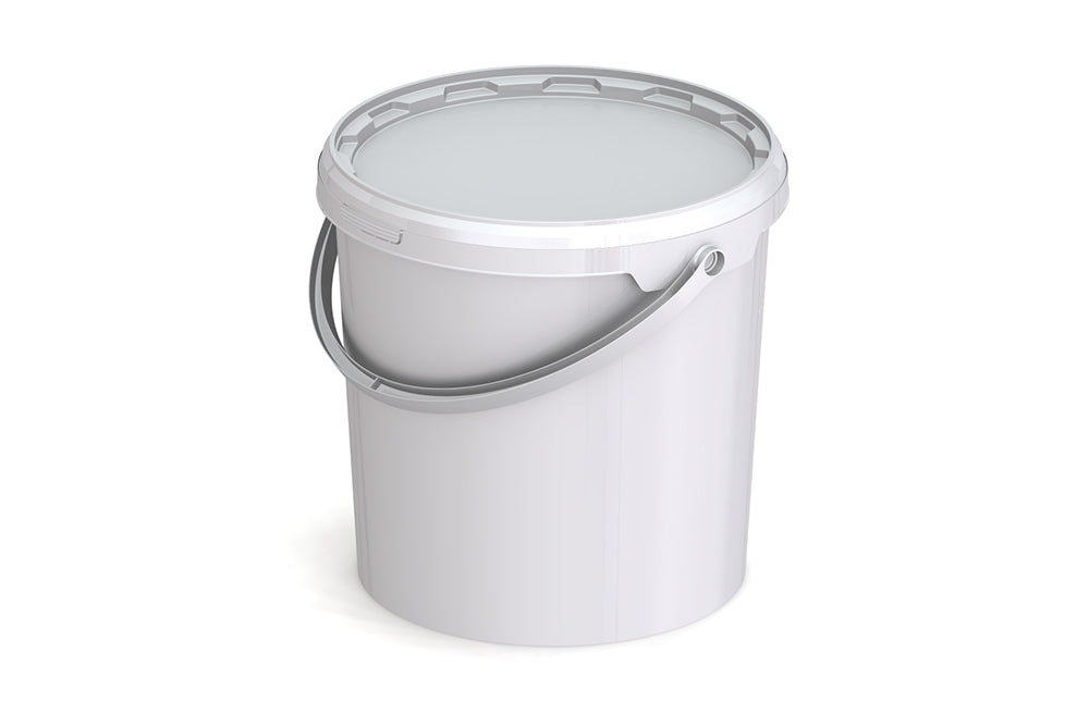 Umweltfreundlicher 10,80L Kunststoffeimer aus recycelbarem Polypropylen mit Tragebügel, Originalitätsverschluss, stapelbar, 100% recycelbar - SANDAU