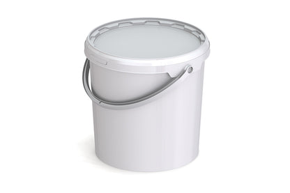 Umweltfreundlicher 10,80L Kunststoffeimer aus recycelbarem Polypropylen mit Tragebügel, Originalitätsverschluss, stapelbar, 100% recycelbar - SANDAU