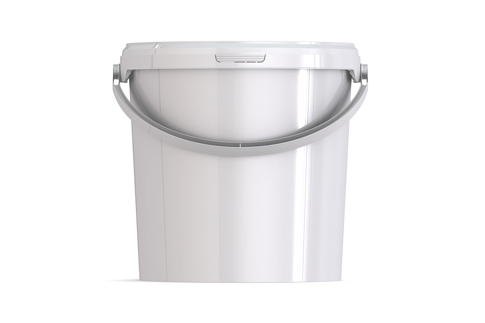 Umweltfreundlicher 10,80L Kunststoffeimer aus recycelbarem Polypropylen mit Tragebügel, Originalitätsverschluss, stapelbar, 100% recycelbar - SANDAU