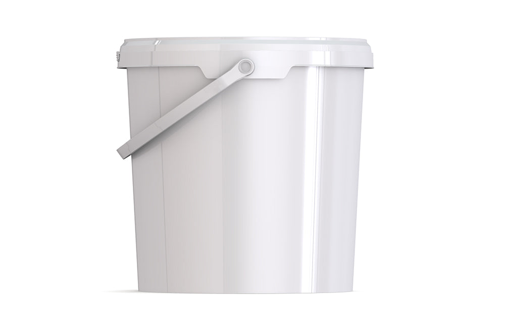 Umweltfreundlicher 10,80L Kunststoffeimer aus recycelbarem Polypropylen mit Tragebügel, Originalitätsverschluss, stapelbar, 100% recycelbar - SANDAU