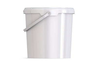 Umweltfreundlicher 10,80L Kunststoffeimer aus recycelbarem Polypropylen mit Tragebügel, Originalitätsverschluss, stapelbar, 100% recycelbar - SANDAU