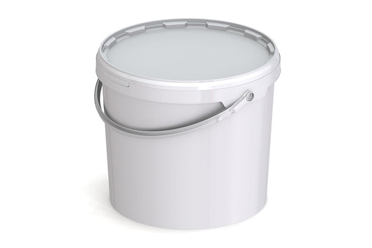 Umweltfreundlicher 13,20L Kunststoffeimer aus recycelbarem Polypropylen mit Tragebügel, Originalitätsverschluss, stapelbar, 100% recycelbar – SANDAU