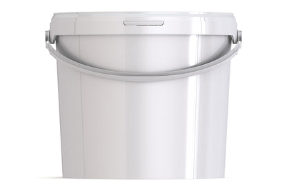 Umweltfreundlicher 13,20L Kunststoffeimer aus recycelbarem Polypropylen mit Tragebügel, Originalitätsverschluss, stapelbar, 100% recycelbar – SANDAU