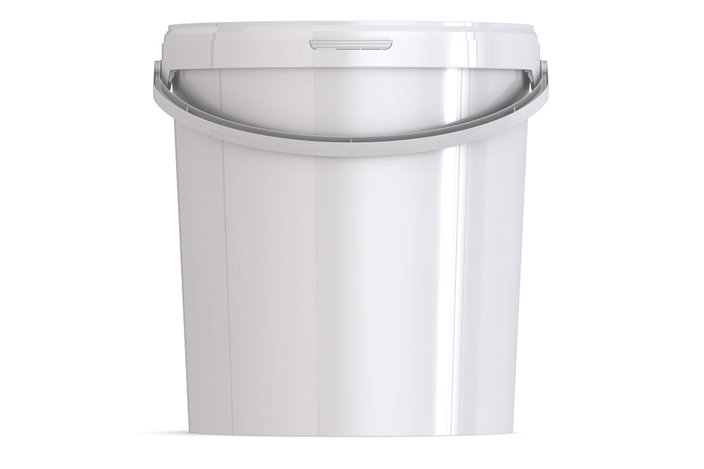 Umweltfreundlicher 15,90L Kunststoffeimer aus recycelbarem Polypropylen mit Tragebügel, Originalitätsverschluss, stapelbar, 100% recycelbar - SANDAU