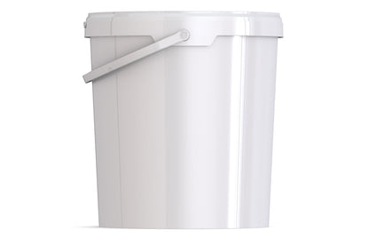 Umweltfreundlicher 15,90L Kunststoffeimer aus recycelbarem Polypropylen mit Tragebügel, Originalitätsverschluss, stapelbar, 100% recycelbar - SANDAU