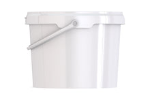 Umweltfreundlicher 2,3L Kunststoffeimer aus recycelbarem Polypropylen mit Tragebügel, Originalitätsverschluss, stapelbar, 100% recycelbar - SANDAU