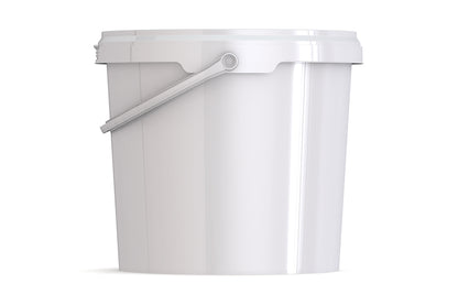 Umweltfreundlicher 2,7L Kunststoffeimer aus recycelbarem Polypropylen mit Tragebügel, Originalitätsverschluss, stapelbar, 100% recycelbar - SANDAU