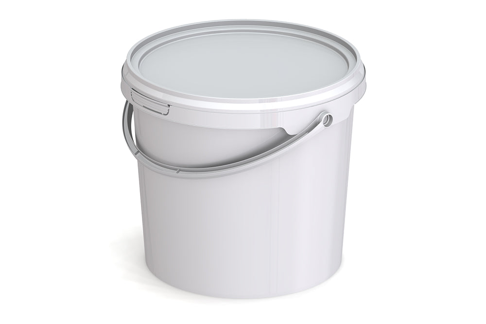 Umweltfreundlicher 2,7L Kunststoffeimer aus recycelbarem Polypropylen mit Tragebügel, Originalitätsverschluss, stapelbar, 100% recycelbar - SANDAU