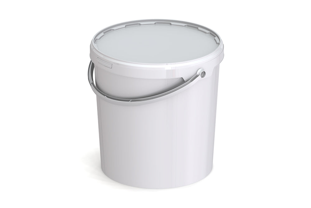 Umweltfreundlicher 21,3L Kunststoffeimer aus recycelbarem Polypropylen mit Tragebügel, Originalitätsverschluss, stapelbar, 100% recycelbar - SANDAU