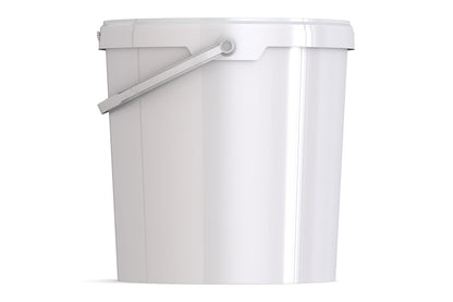 Umweltfreundlicher 21,3L Kunststoffeimer aus recycelbarem Polypropylen mit Tragebügel, Originalitätsverschluss, stapelbar, 100% recycelbar - SANDAU