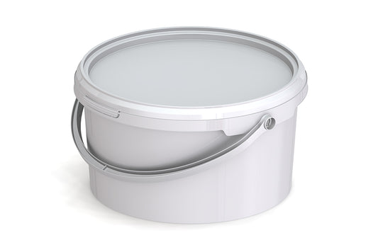 Umweltfreundlicher 3,60L Kunststoffeimer aus recycelbarem Polypropylen mit Tragebügel, Originalitätsverschluss, stapelbar, 100% recycelbar - SANDAU