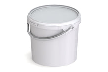 Umweltfreundlicher 3,90L Kunststoffeimer aus recycelbarem Polypropylen mit Tragebügel, Originalitätsverschluss, stapelbar, 100% recycelbar - SANDAU