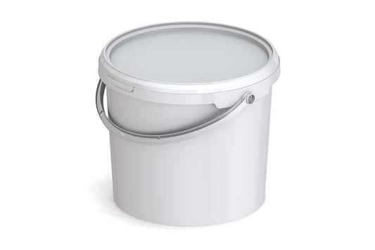 Umweltfreundlicher 5,7L Kunststoffeimer aus recycelbarem Polypropylen mit Tragebügel, Originalitätsverschluss, stapelbar, 100% recycelbar - SANDAU