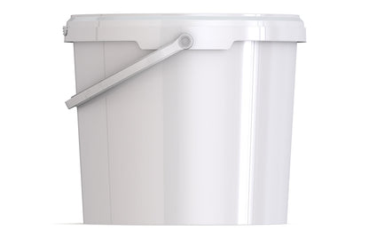 Umweltfreundlicher 5,7L Kunststoffeimer aus recycelbarem Polypropylen mit Tragebügel, Originalitätsverschluss, stapelbar, 100% recycelbar - SANDAU
