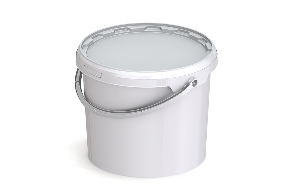 Umweltfreundlicher 8,80L Kunststoffeimer aus recycelbarem Polypropylen mit Tragebügel, Originalitätsverschluss, stapelbar, 100% recycelbar - SANDAU