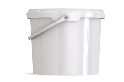 Umweltfreundlicher 8,80L Kunststoffeimer aus recycelbarem Polypropylen mit Tragebügel, Originalitätsverschluss, stapelbar, 100% recycelbar - SANDAU