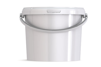 Umweltfreundlicher 8,80L Kunststoffeimer aus recycelbarem Polypropylen mit Tragebügel, Originalitätsverschluss, stapelbar, 100% recycelbar - SANDAU