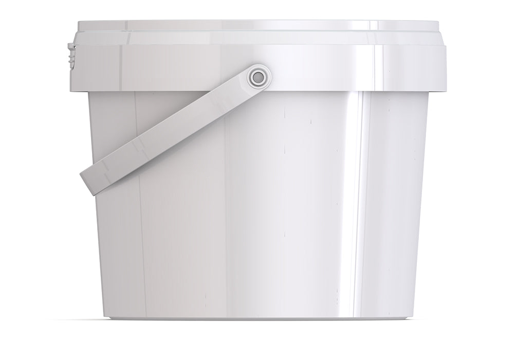 Umweltfreundlicher 900ml Kunststoffeimer aus recycelbarem Polypropylen mit Tragebügel, Originalitätsverschluss, stapelbar, 100% recycelbar - SANDAU